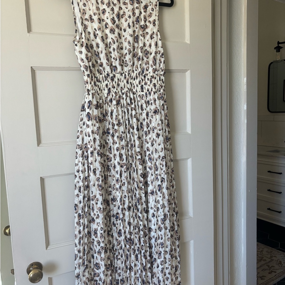 Leopard Print Sleeveless Dress